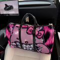 HOT PINK HK BLING DUFFEL BAG