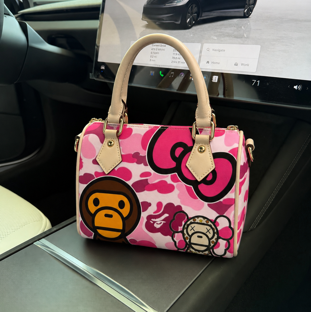 BAPE PINK CAMO OG BAG