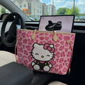 PINK CHEETAH HK TOTE BAG